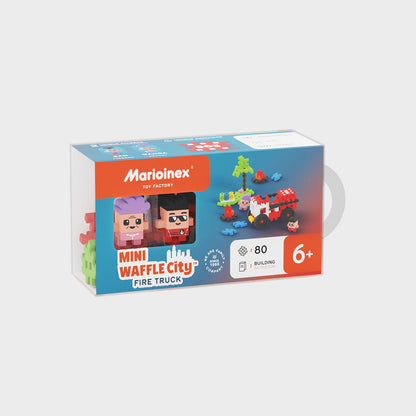 Marioinex Mini Waffle City Fire Truck - Little Pickles Toy Store