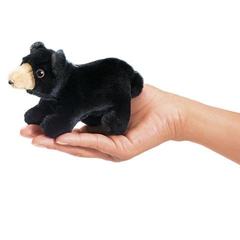 Mini Black Bear Finger Puppet