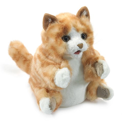 Folkmanis Orange Tabby Kitten Hand Puppet - Little Pickles Toy Store