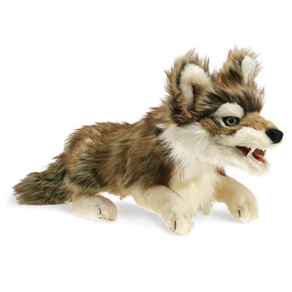 Gray Wolf Hand Puppet - Little Pickles Toy Store