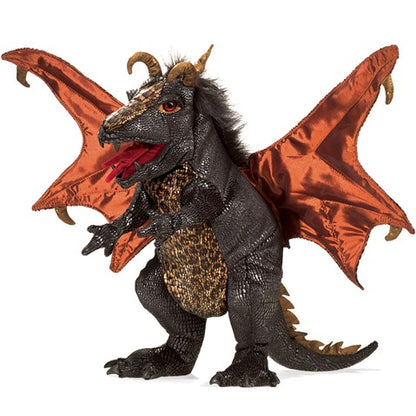 Black Dragon Hand Puppet - Little Pickles Toy Store