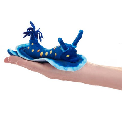 Mini Blue Nudibranch Finger Pupper - Little Pickles Toy Store