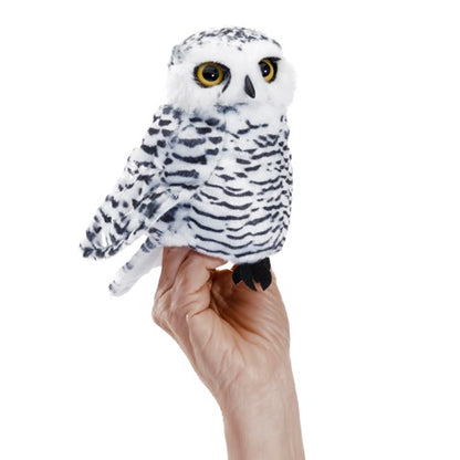 Small Snowy Owl Hand Puppet - Little Pickles Toy Store