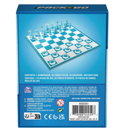 Travel Chess & Checkers Set