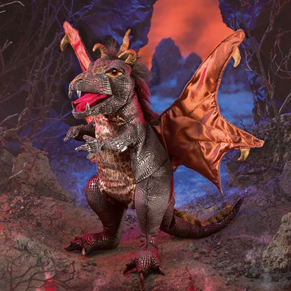 Black Dragon Hand Puppet - Little Pickles Toy Store