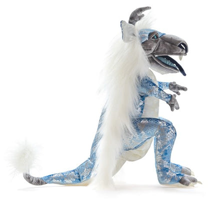 Ice Dragon Hand Puppet - Little Pickles Toy Store