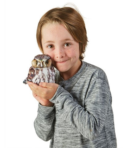 Folkmanis Pygmy Owl Hand Puppet - Little Pickles Toy Store