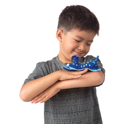 Mini Blue Nudibranch Finger Pupper - Little Pickles Toy Store