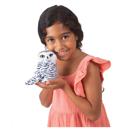 Small Snowy Owl Hand Puppet - Little Pickles Toy Store
