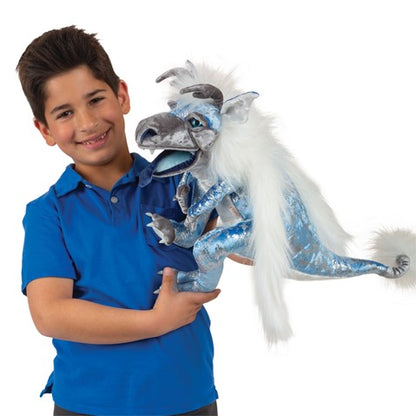Ice Dragon Hand Puppet - Little Pickles Toy Store