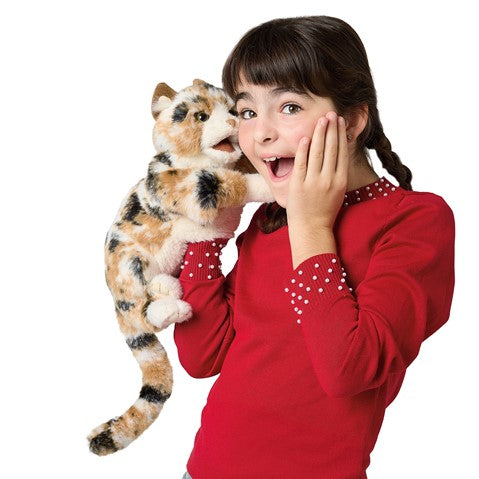 Folkmanis Calico Cat Hand Puppet