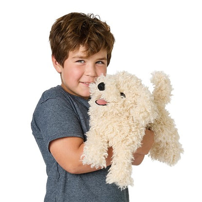Folkmanis White Poodle Puppy Hand Puppet