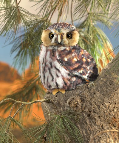 Folkmanis Pygmy Owl Hand Puppet - Little Pickles Toy Store
