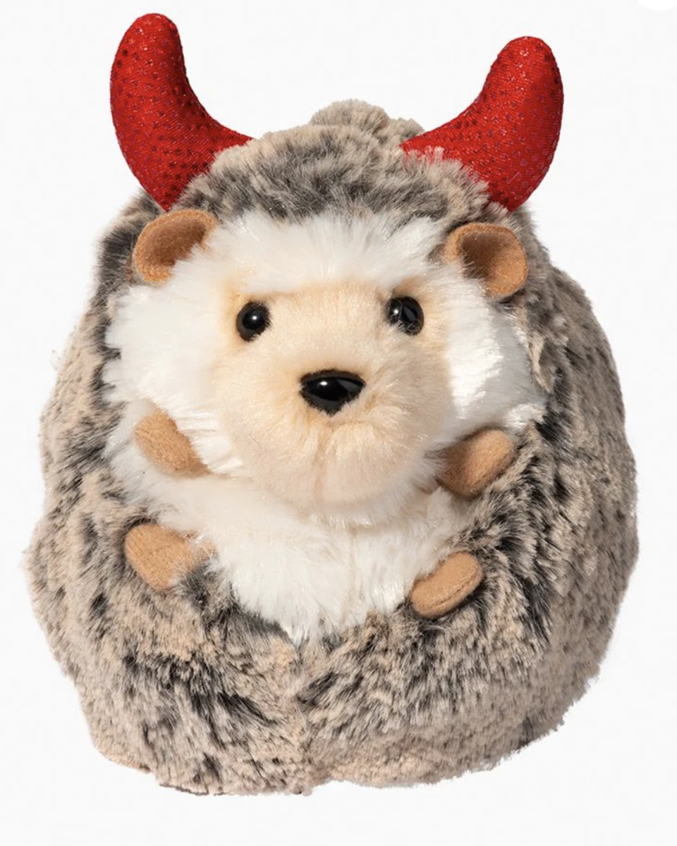 Spunky Hedgehog with Devil Horns