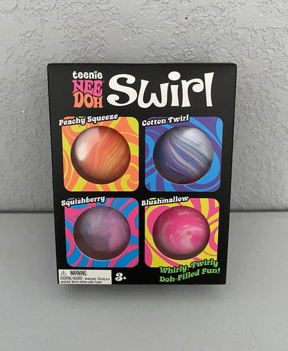 NeeDoh Teenie Swirl Multi Pack - Pack of 4 (No Returns or Refunds)