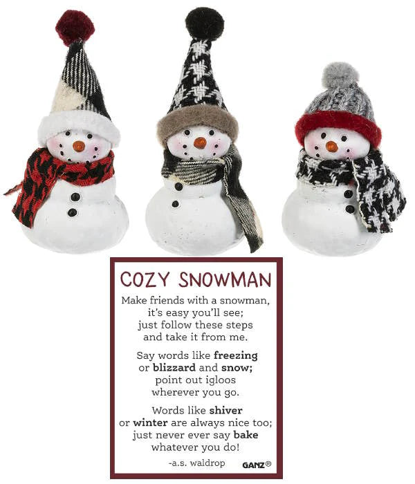 Cozy Snowman Pocket Charm