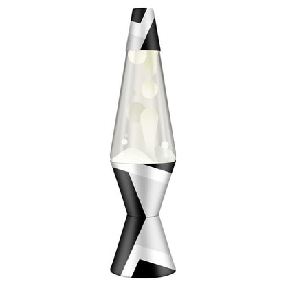 14.5'' Polygonal  Lava Lamp White/Clr