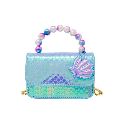 Mermaid Pearl Handle Seashell Bag