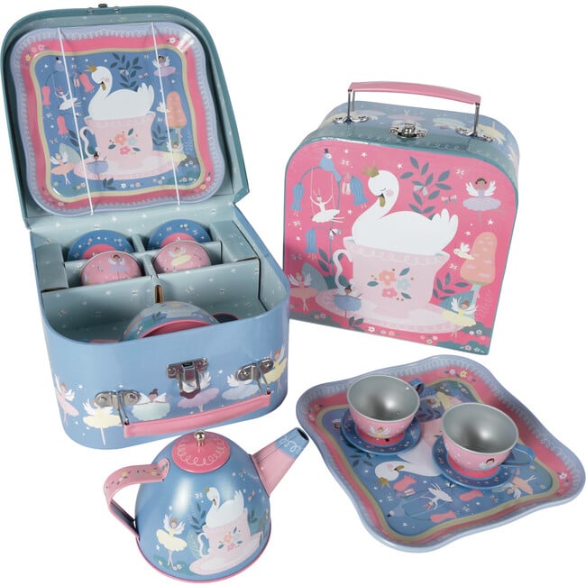 Enchanted 7-piece Tin Tea Set