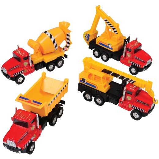 Die Cast Construction Truck - Pull Back Action