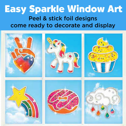 Rainbow Sprinkles Easy Sparkle Window Art - Little Pickles Toy Store