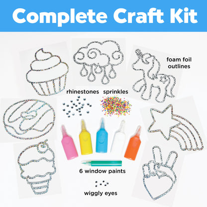 Rainbow Sprinkles Easy Sparkle Window Art - Little Pickles Toy Store