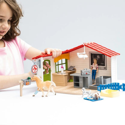 Schleich Farm World Veterinarian #42502 Practice with Pets - Little Pickles Toy Store