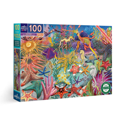 Seahorses, Sea Stars & Sea Slugs 100pc Puzzle - Little Pickles Toy Store