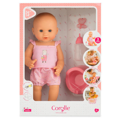 Corolle Emma Drink-and-Wet 14” Baby Doll - Little Pickles Toy Store