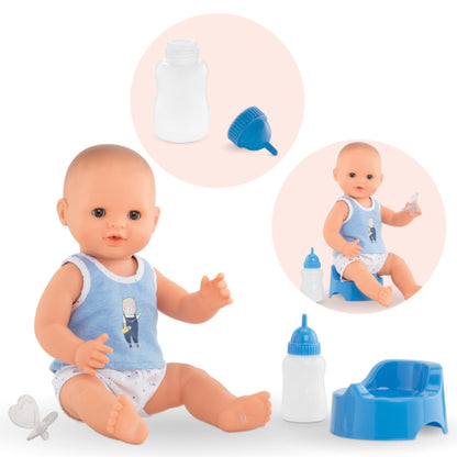 Corolle Paul Drink-and-Wet 14” Baby Doll - Little Pickles Toy Store