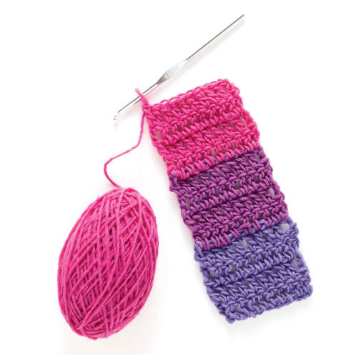 Discover Crochet Scarf Kit - Berry