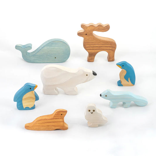 Waldorf Wooden Arctic Animals - Set of 8