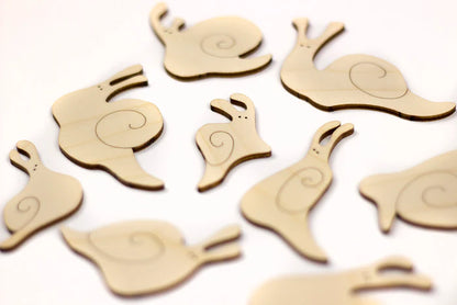 Waldorf Wooden Toy Snail Puzzle - Little Pickles Toy Store