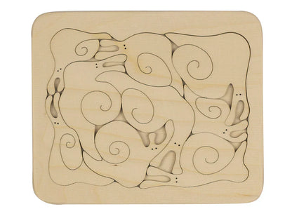 Waldorf Wooden Toy Snail Puzzle - Little Pickles Toy Store
