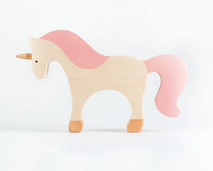 Waldorf Large Wooden Unicorn - Little Pickles Toy Store