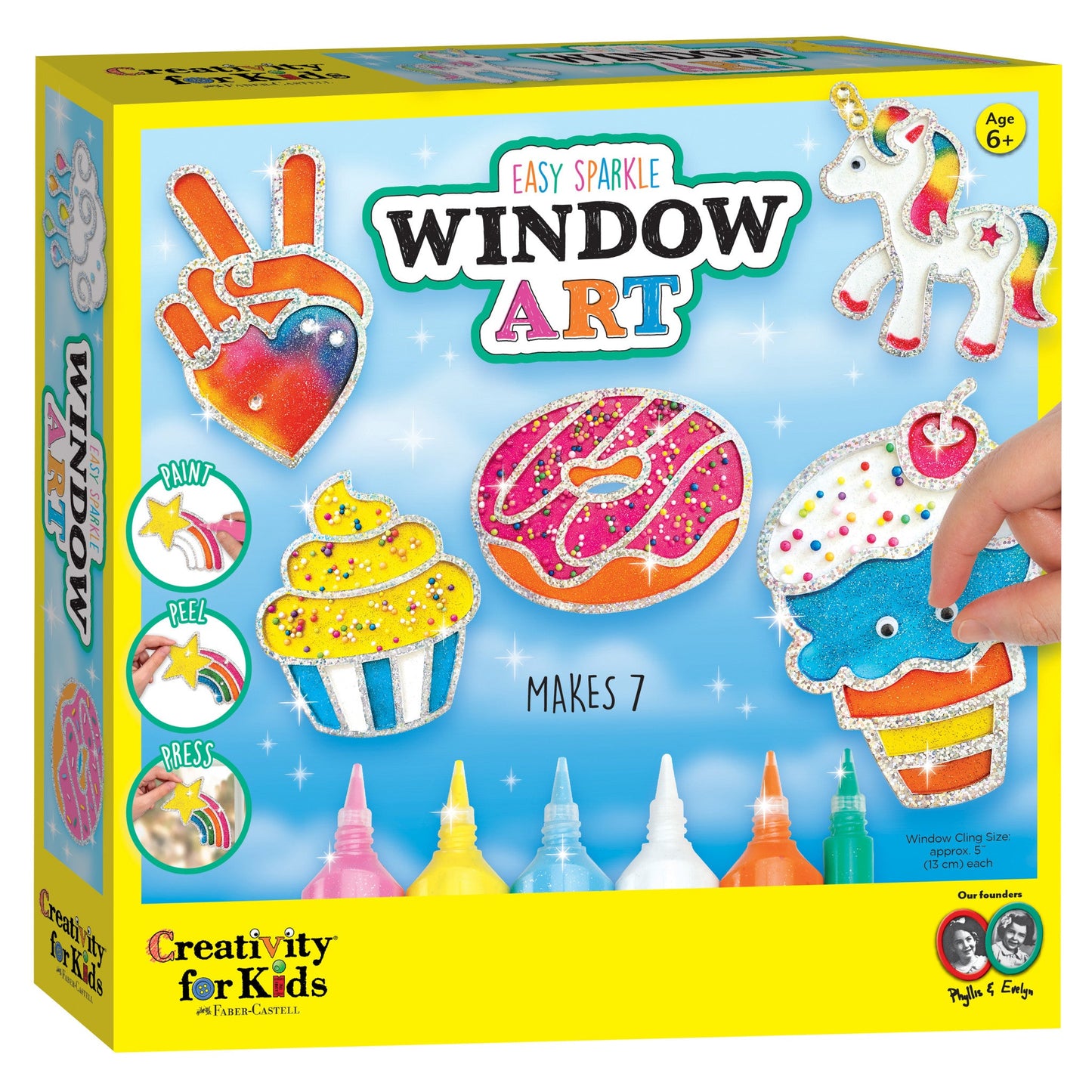 Rainbow Sprinkles Easy Sparkle Window Art